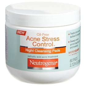 Neutrogena Acne Stress Control Night Cleansing Pads, 60 Count: Beauty