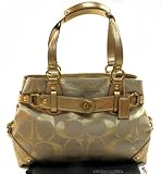 AUTHENTIC COACH LUREX SIGNATURE CARLY CARRYALL 13535 (Metallic Gold)