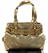 AUTHENTIC COACH LUREX SIGNATURE CARLY CARRYALL 13535 (Metallic Gold)