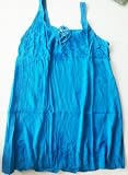 Raya Sun Cotton/Rayon Crinkle Lace Up Dress in 5 colors. Plus Sizes 1X-3X