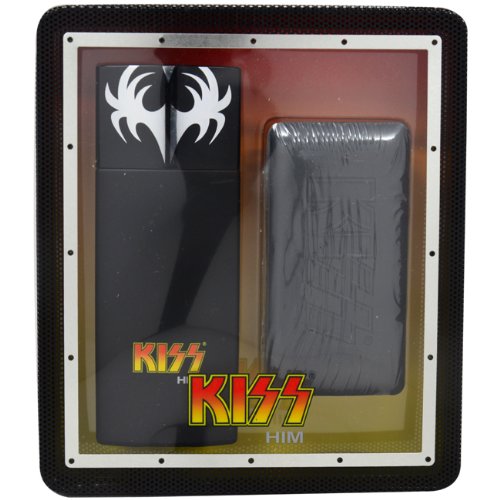 Kiss Him Gift Set for Men (3.4 Ounce Cologne Spray, 10 Ounce Dr.love Body Bar)