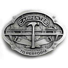 CARPENTER Belt Buckle Construction Trade Foreman Tools