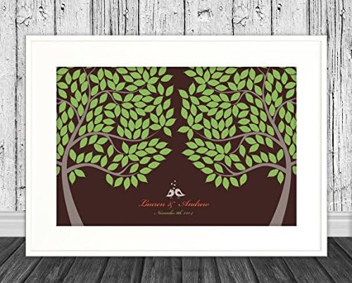 Guest Book Tree Alternative Package Kit 20x30 Inches with 225 Leaves