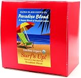 USDA Certified Organic Coffee Pods - 'Surf's Up!' Get-Your-Day-Started Breakfast Blend; 36 Pods - Exclusively from Aloha Island