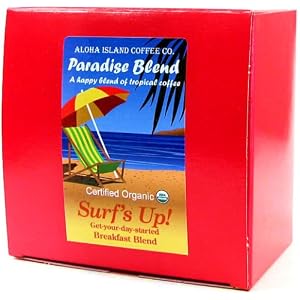 Aloha Island Certified Organic Coffee Pods, Surf's Up Breakfast Blend, 18 Pods by Aloha Island Coffee