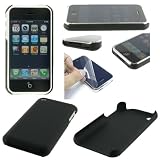 Soft Polycarbonate Slim Fit Case + Screen Protector ALL for 1st Generation Apple iPhone 4gb 8gb 16gb ONLY (iPhone NOT included)