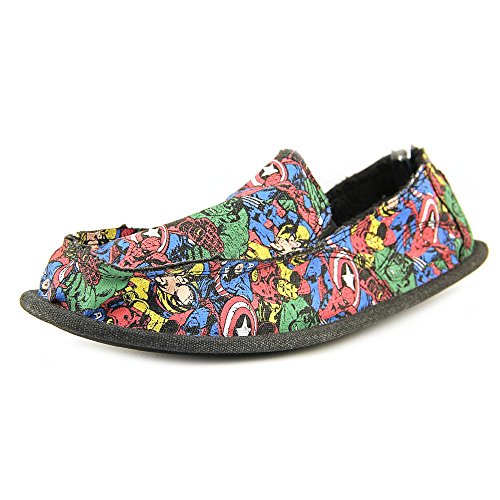 Marvel Mens Distressed Moccasin Slippers