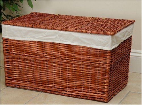 Childrens Toyshop  Kitchen & Housewares : Rattan Wicker extra large Storage basket Trunk