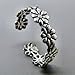 LUNIWEI 2PC Women Antique Toe Ring Foot Beach Silver Metal Adjustable Jewelry