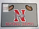 Nebraska Cornhuskers ( University of ) NCAA Champions N Logo Door Mat