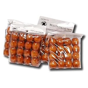 Lot of 6 pkgs of 16 Oak Wood beads crafts, art, hair