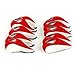 10 x Golf Iron Covers for Nike, Ping, Taylormade, Callaway Iron, Neoprene White/Red, CWR