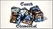 Gate Keeper Games Earth Elemental Halfsies Dice - 7 die polyhedral dice Set - Cerulean Blue & Terran Brown - Silver Numbering