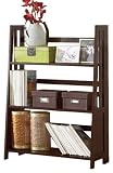 Homelegance Britanica Folding Bookcase, Espresso Finish