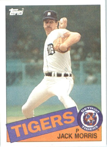 1985 Topps Baseball Card # 610 Jack Morris Detroit Tigers Mint Condition- Shipped In Protective Screwdown Display Case!