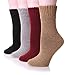 EBMORE Wool Socks for Women Hiking Thermal Warm Winter Thick Boot Cozy Crew Comfy Work Socks for Ladies Stocking Stuffers Gift 5 PairsNordic(5 Pairs)