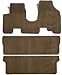 Premier Custom Fit 3-piece Set All One Piece Carpet Floor Mats for Honda and Isuzu (Premium Nylon, Beige)