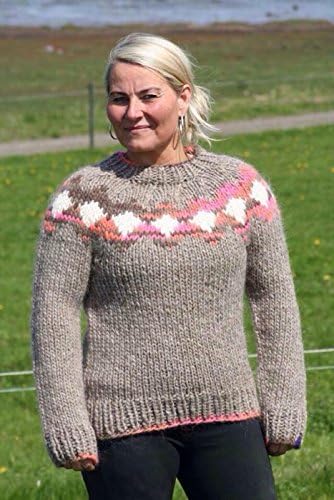 Hand-knit Icelandic Sweater - Bulky Lopi size M