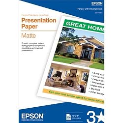 Epson Presentation Paper 100 Sheets Matte Super Borderless 13X19