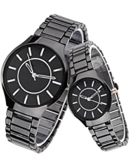 Orient Idea Ori-0216E 2 x Fashioned Quartz Alloy Strap Wrist Couple Watch Timepiece for Lovers