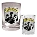 Columbus Crew MLS Rocks Glass and Square Shot Glass Set - Primary Logo by Great American Products
