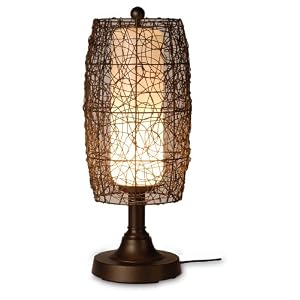 Bristol Table Lamp with Wicker Barrel Shade
