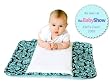 Ah Goo Baby - The Plush Pad: Vintage in Blue (Damask Design)