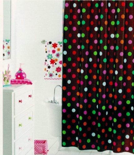 Petal Perfect Dots EVA Shower Curtain