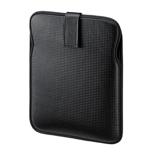 【クリックで詳細表示】SANWA SUPPLY iPad2衝撃吸収スリップインケース ブラック PDA-IPAD26BK