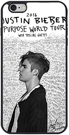Justin Bieber iPhone 6 plus Case,Justin Bieber Cell Phone Case for iPhone 6 plus/6s plus 5.5" TPU Case