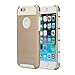 iPhone 6 Plus Case, oneCase™ Hybrid High Impact Heavy Duty Dual Layer Hard PC Outer Shell with Soft Rubber Inner Armor Defender Case Cover for Apple iPhone 6 Plus 5.5 inch Screen with Screen Protector & Stylus (Gold/White)