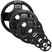 Body Solid Rubber Grip Olympic Plate 500lbs Weight Set with Black Bar