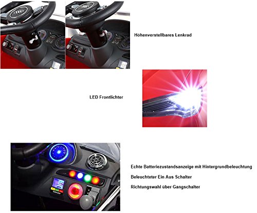 AUDI A3 Cabriolet Kinder Elektroauto Elektro Kinderauto Kinderfahrzeug (Weiss) - 7