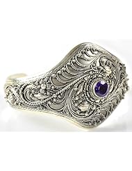 Simply Beautiful 2012- Tapered Amethyst and Sterling Silver Cuff Bracelet