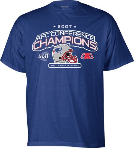 Buy New England Patriots 2007 AFC Conference Champions Helmet T-Shirt