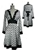 Black Tie Back Polka Dot Kimono Dress