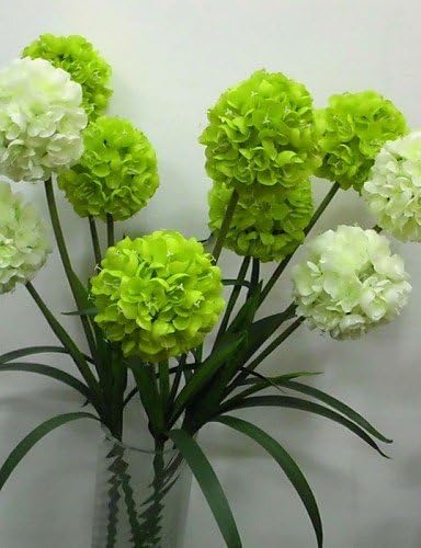 A Bunch Of 2 Head Of Wedding Flowers Polyester / Plastic Hydrangeas Artificial Flowers(1PC) , sky blue
