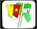 Decorated Mouse Pad with Cameroon, flags, international