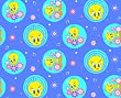 By The Yard Polka Dot Tweety Bird Quilt Cotton Fabric