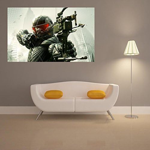Mary-S The Most Exciting Game Poster Crysis 3 Armor And Equipment Silk Bow Waterproof Back Glue Paper WYX023