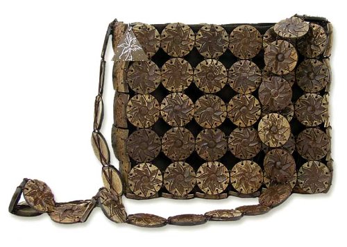 Coconut shell shoulder bag Whirligig