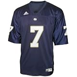 adidas - adidas Notre Dame Fighting Irish #7 Navy Blue Replica Football Jersey