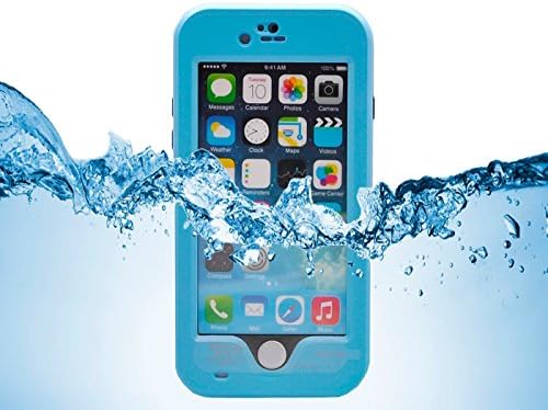 Engadget Zone  ***January 5th Model UPDATE***Waterproof Shockproof Dirtproof Snowproof Triple Layer Kick-Stand Armor Case Cover For iPhone 6 4.7" (Blue)