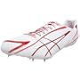 ASICS Men's Japan Lite-Ning 3 Track and Field Shoe,White/Red/Silver,11 M