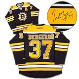 Patrice Bergeron Boston Bruins Autographed/Hand Signed Premier Black Jersey