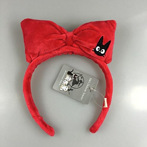 Anime Kiki's Delivery Service Bow Headband Hair Accessory Red Jiji Cat Cosplay Headband