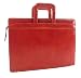 Cognac Leather Briefcase with Removable Shoulder Strap