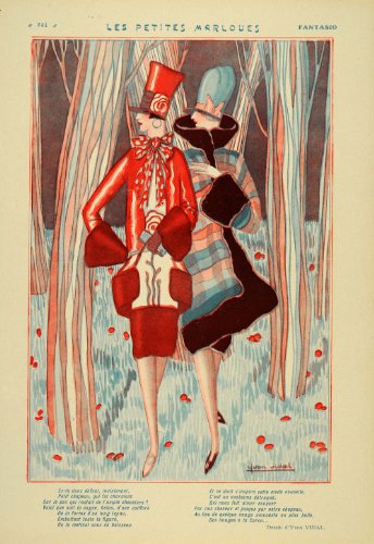 1926 Yvon Vidal Art Deco French Fashion Women Print - Original Print
