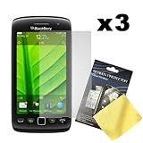 Cbus Wireless Three LCD Screen Guards / Protectors / Films for BlackBerry T ....