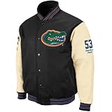 NCAA Florida Gators Varsity Letterman Jacket (Black, Large)
